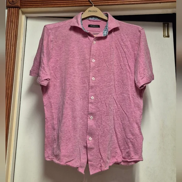 Bugatchi Men's Pink Button Down Shirt - Picture 8 of 8